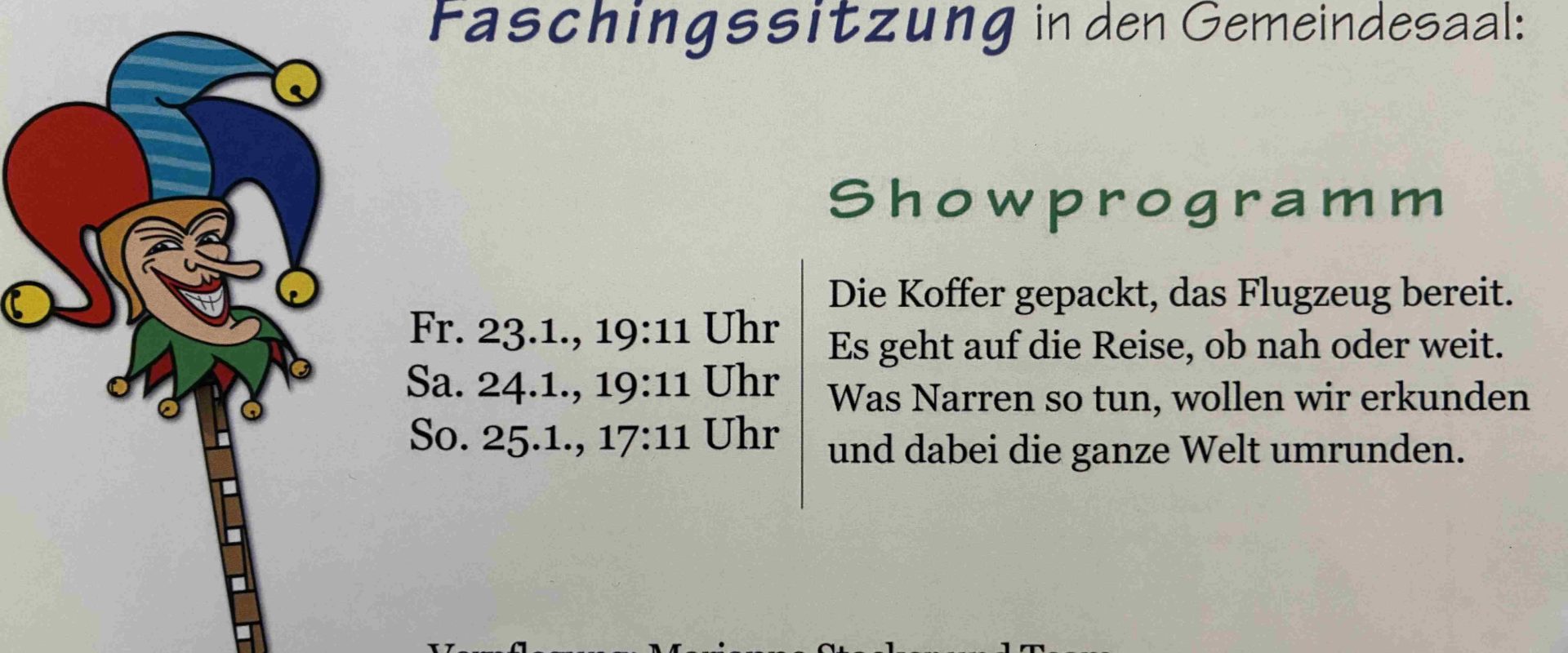 CDW Faschingssitzung in Gaaden