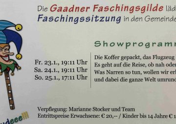 CDW Faschingssitzung in Gaaden